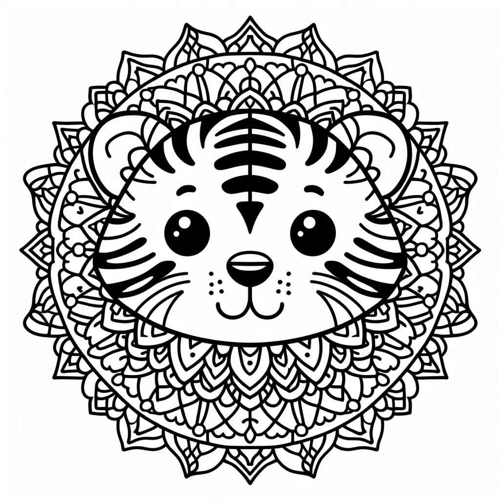 Mandalas Tigre 25